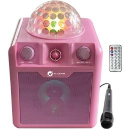 N-GEAR Block Disco Block 410/ 50W/ BT/ Disco LED/ 1x MIC/ Růžová