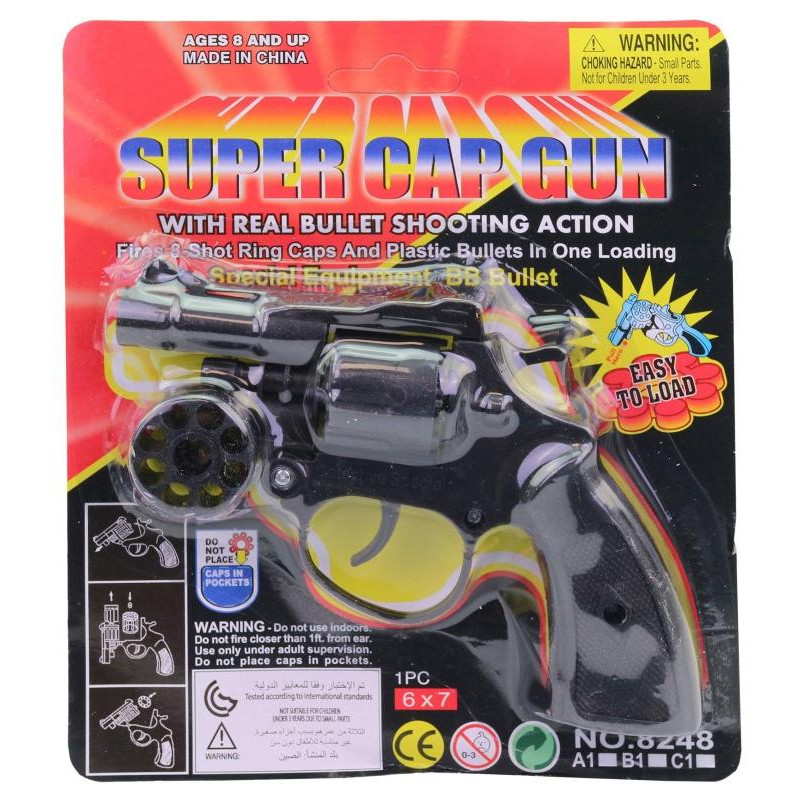 Pistole na kapsle, 13 x 15 x 2 cm