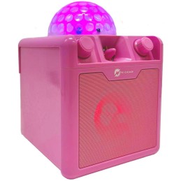 N-GEAR Block Disco Block 410/ 50W/ BT/ Disco LED/ 1x MIC/ Růžová