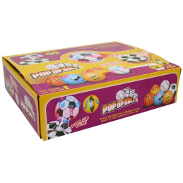 Míček blikající, 12 ks v display boxu, 8,5 cm