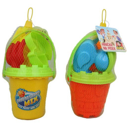 Souprava na písek, 6 ks, 13 x 11 x 20 cm, 16 ks display boxu