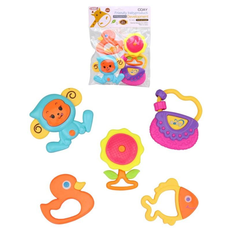 Chrastítka, 5 ks, 8,5 x 10 cm