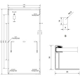 Solarmi solární panel Amerisolar Mono 550 Wp černý 144 článků, AS-7M144-HC, (MPPT 42V)