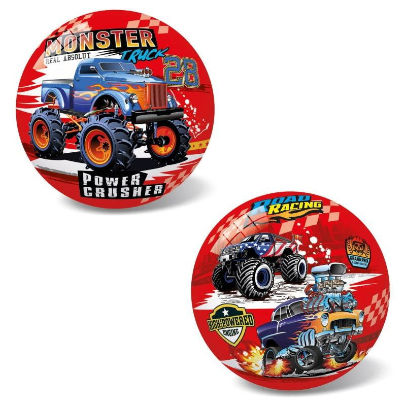 Míč Super Cars - Monster truck, 14 cm