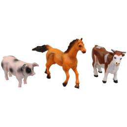 Zvířátka domácí, 36 ks v diplay boxu, 9 cm