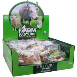 Zvířátka domácí, 36 ks v diplay boxu, 9 cm