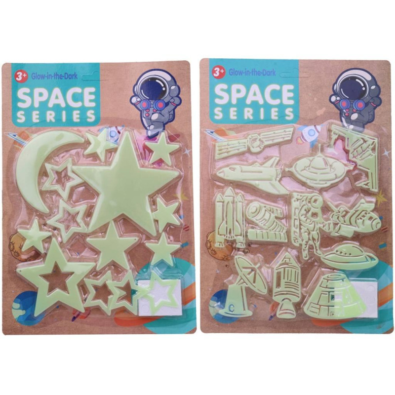 Dekorace svítící s vesmírnou tématikou, 30 x 21 cm