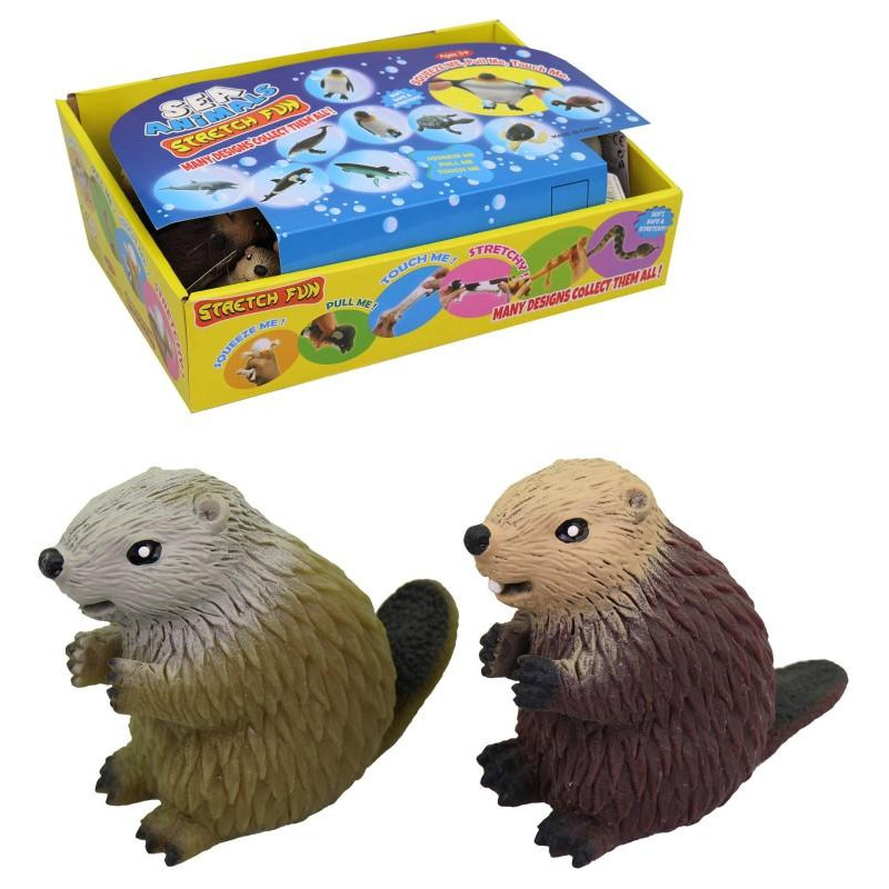 Zvířátko bobr, 24 ks v display boxu, 7 cm