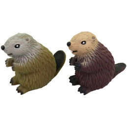 Zvířátko bobr, 24 ks v display boxu, 7 cm