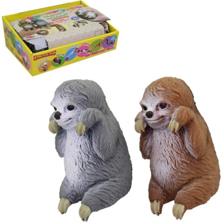 Zvířátko lenochod, 24 ks v display boxu, 9 cm