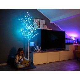 IMMAX NEO LITE SMART vánoční LED strom, RGB+CW, Wi-Fi, TUYA, 180cm