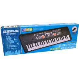 Piáno 49 kláves, mikrofón, 53 x 18 x 5,4 cm