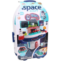 Vesmírná raketa, stolek s příslušensvím, na baterie, 45,5 x 24 x 52,5 cm