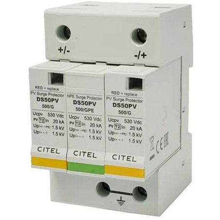 Solarmi DS50PVS-500/G svodič přepětí, 500Vdc, CE