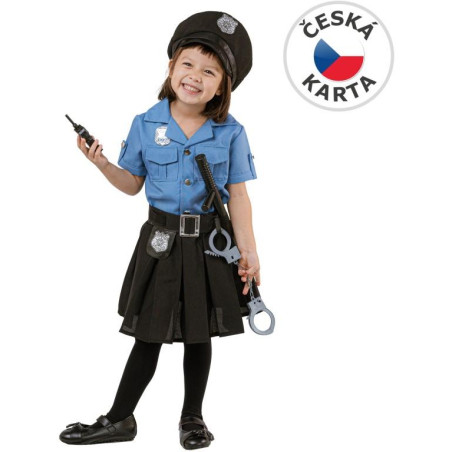 Šaty na karneval - policistka, 92-104cm