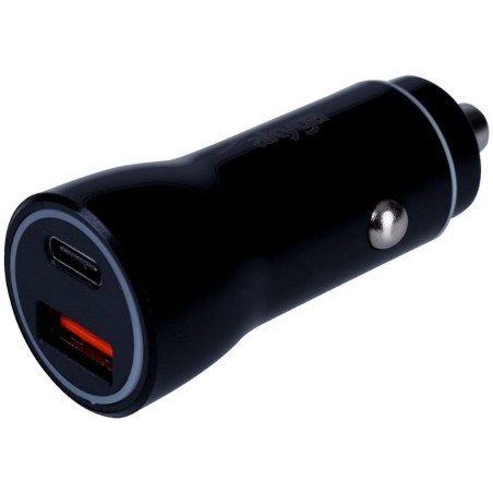 TRX Akyga AK-CH-16 USB nabíječka do auta/ 5-12V/ 36W/ USB-C + USB-A/ PD 3.0/ QC 3.0/ AFC/ FCP/ Apple 2.4A/ PPS/ černá