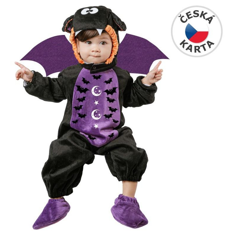 Šaty na karneval - netopýr, 92-104cm