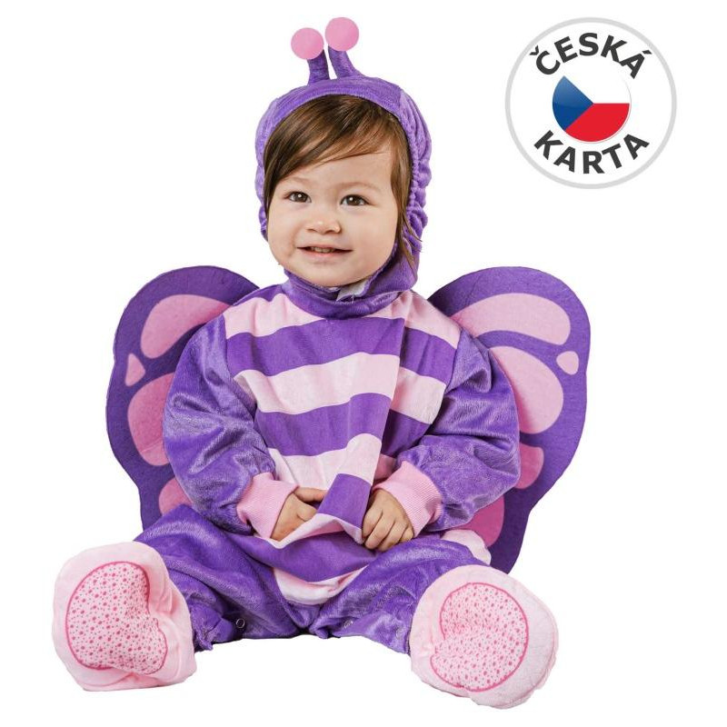 Šaty na karneval - motýl, 80-92cm