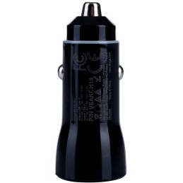 TRX Akyga AK-CH-16 USB nabíječka do auta/ 5-12V/ 36W/ USB-C + USB-A/ PD 3.0/ QC 3.0/ AFC/ FCP/ Apple 2.4A/ PPS/ černá