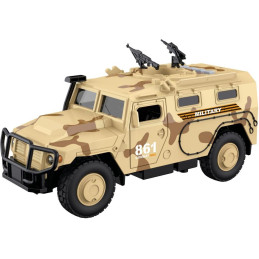 Vojenské auto, na baterie, světlo a zvuk, setrvačník
