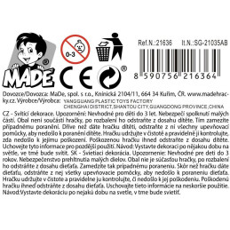 Svítící vesmírný program na kartě