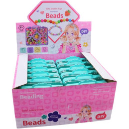 Korálky v kufříku, 12 ks v display boxu, 12 x 11 cm