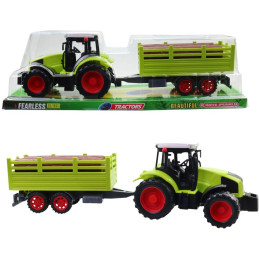 Traktor s přívěsem, na setrvačník, 38 cm