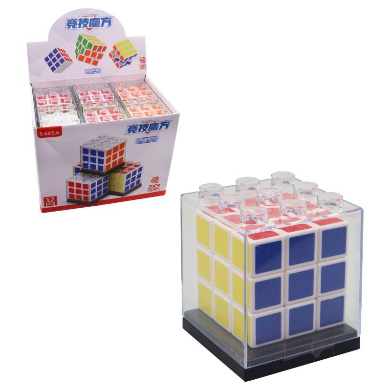 Kostka hlavolam, 12 ks v display boxu, 5,5 cm