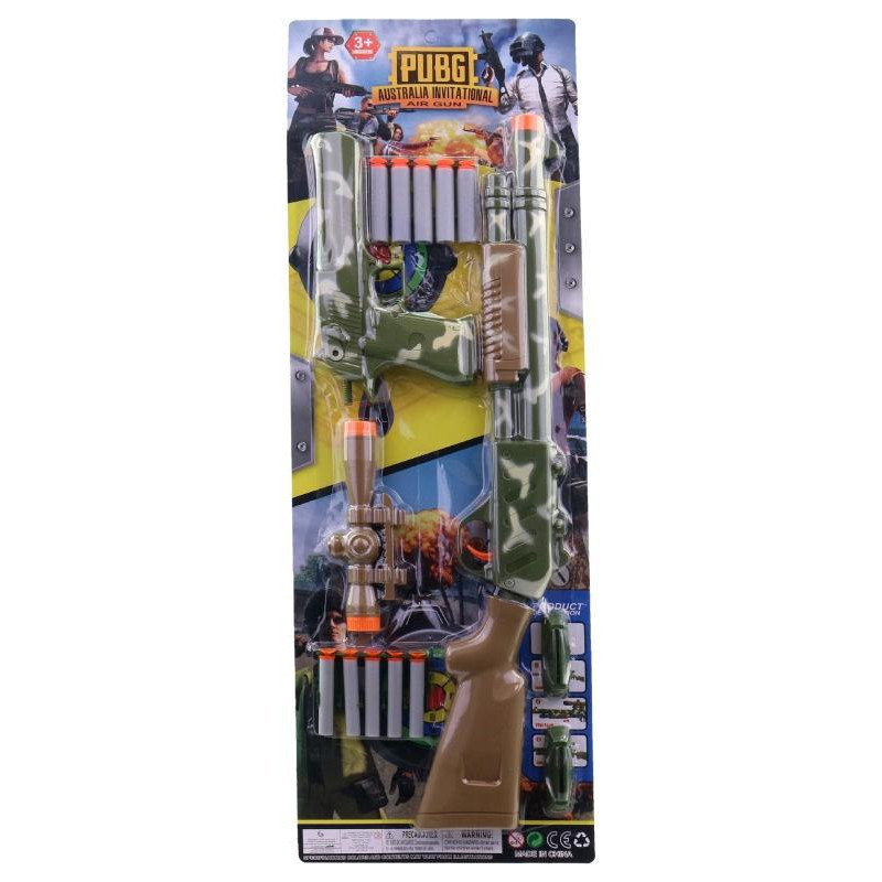 Samopal s příslušenstvím na kartě