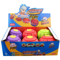 Míč 2 v 1, s hudbou, 6 kusů v display boxu