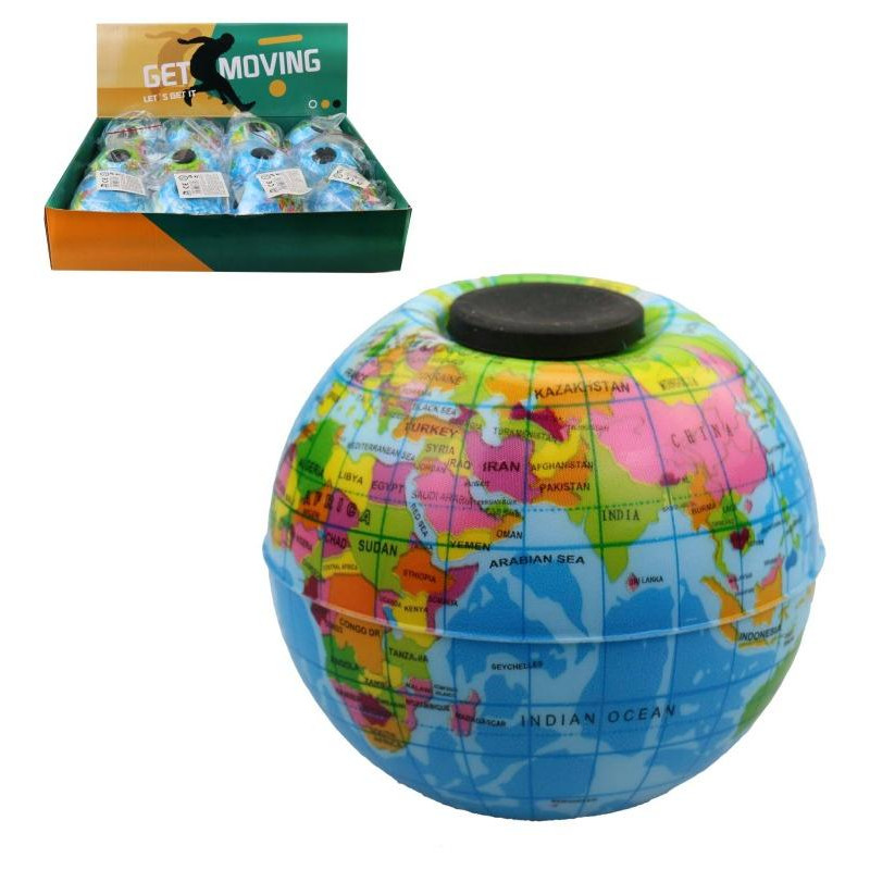 Míček spiner planeta, 12 ks v display boxu, 8 cm