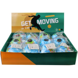 Míček spiner planeta, 12 ks v display boxu, 8 cm