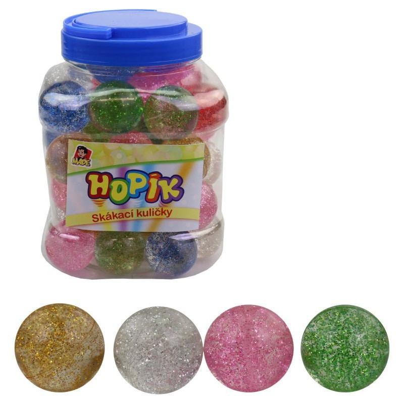 Hopskulka s třpytkami, 38 mm