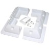 Solarmi ABS corner brackets for solar panels on caravans with grommet - white (5 pcs set)