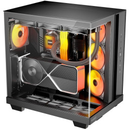 Be quiet! skříň LIGHT BASE 500 LX / MidT / 4x120mm ARGB fans / 2 x USB 3.2 / USB-C / panoramatická / černá