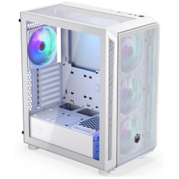 Endorfy skříň Arx 500 White ARGB / ATX / 4x140 ARGB fan (až 7 fans) / 2xUSB-A / USB-C / tvrz. sklo  / mesh panel /  bílá