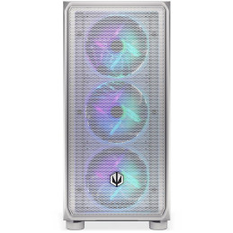 Endorfy skříň Arx 500 White ARGB / ATX / 4x140 ARGB fan (až 7 fans) / 2xUSB-A / USB-C / tvrz. sklo  / mesh panel /  bílá