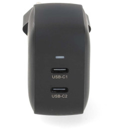 NEDIS síťová nabíječka/ 35 W/ PD 3.0/ rychlé nabíjení/ 1.75 / 2.33 / 2.92 / 3.0 A/ 2x USB-C/ černá