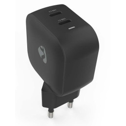 NEDIS síťová nabíječka/ 35 W/ PD 3.0/ rychlé nabíjení/ 1.75 / 2.33 / 2.92 / 3.0 A/ 2x USB-C/ černá