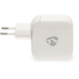 NEDIS síťová nabíječka/ 70 W/ PD 3.0/ rychlé nabíjení/ 1.5 / 2.25 / 2.5 / 3.0 / 3.5 A/ USB-A/ 2x USB-C/ bílá