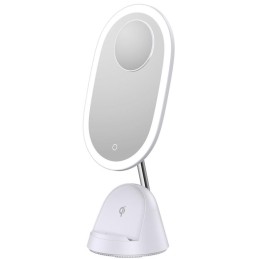 IMMAX LED kosmetické zrcátko FACE 3v1/ stojánek s Qi nabíjením/ 18W/ 70lm/ DC 12V/1,5A/ bílé