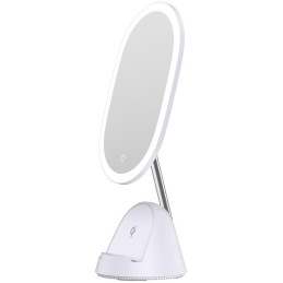 IMMAX LED kosmetické zrcátko FACE 3v1/ stojánek s Qi nabíjením/ 18W/ 70lm/ DC 12V/1,5A/ bílé