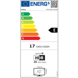 DAHUA 24" LED LM24-E240C/ herní/ VA panel/ 1920x1080 (FHD)/ 3000:1/ 1ms/ 350 cd/m2/ HDMI/ DP/ VESA 100x100