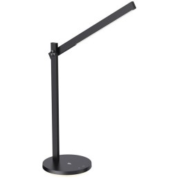 IMMAX LED stolní lampička BEAM/ Qi nabíjení/ 18W/ DC 12V/2A/ noční podsvícení/ stmívatelná/ sklápěcí rameno/ černá