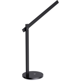 IMMAX LED stolní lampička BEAM/ Qi nabíjení/ 18W/ DC 12V/2A/ noční podsvícení/ stmívatelná/ sklápěcí rameno/ černá