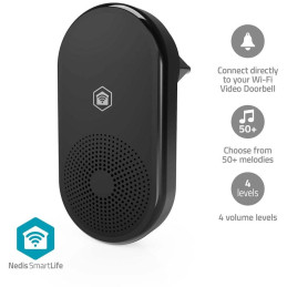NEDIS Wi-Fi chytrý bezdrátový dveřní zvonek/ příslušenství pro WIFICDP11BK/ WIFICDP21BK/ WIFICDP31BK/ síťové napájení