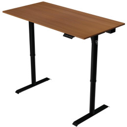 AROZZI herní stůl ARENA NORDICO Dark Walnut/ motorizovaný/ barva deska ořech, nohy černé/ šíře 140cm/ výška 71-115 cm