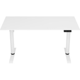 AROZZI herní stůl ARENA NORDICO White/ motorizovaný/ barva deska bílá, nohy bílé/ šíře 140cm/ výška 71-115 cm