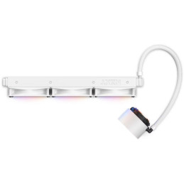 NZXT vodní chladič Kraken 360 ELITE RGB / 3x120mm RGB fan / 4-pin PWM / LCD disp. / 6 let / bílý