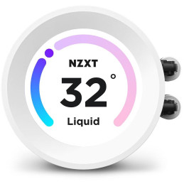 NZXT vodní chladič Kraken 360 ELITE RGB / 3x120mm RGB fan / 4-pin PWM / LCD disp. / 6 let / bílý